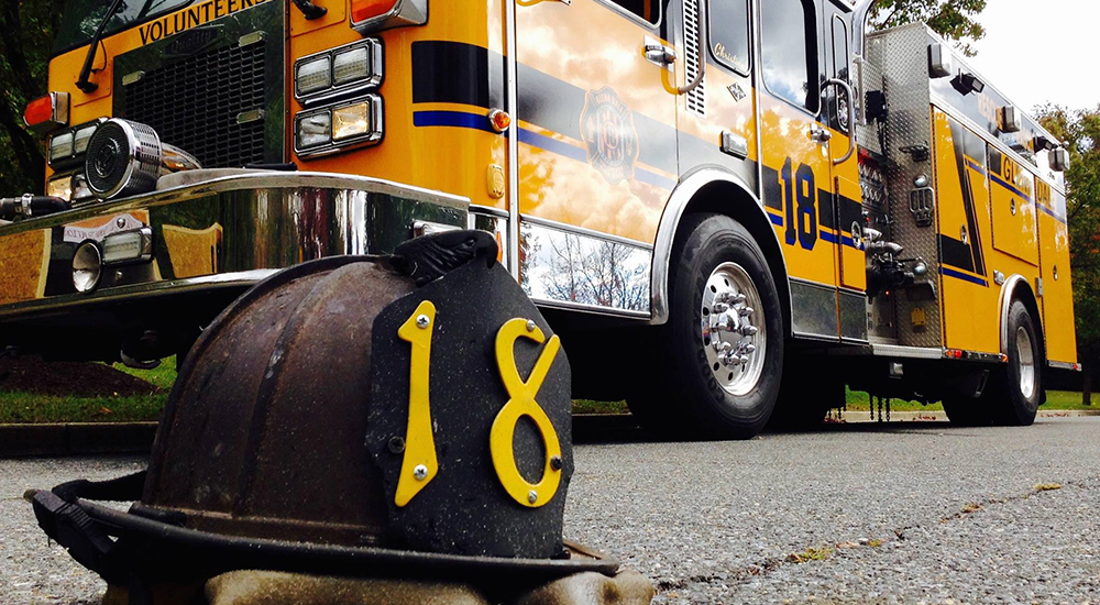 Engine and fire hat for contact us page